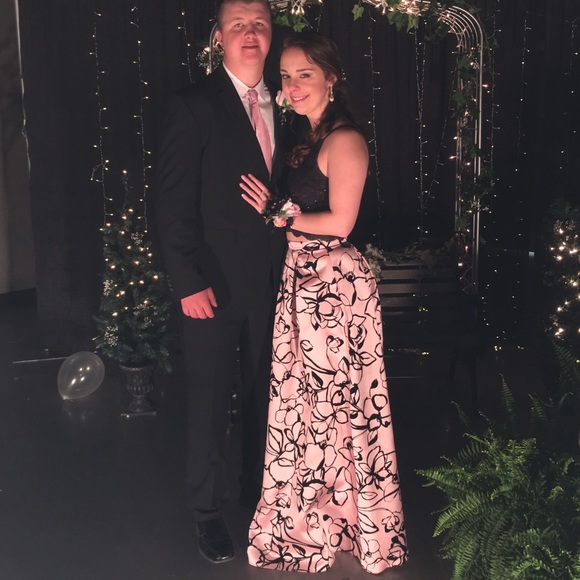 black and pink prom